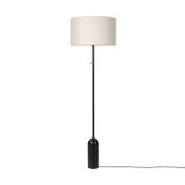 Gubi Gravity Floor Lamp Black Steel Canvas