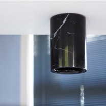 Case Downlight Cylinder Nero in Hallway