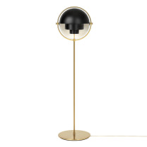 Gubi Multi-Lite Floor Lamp Brass Black