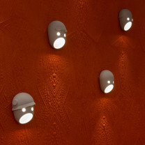 Moooi The Party LED Wall Light on Red Wall