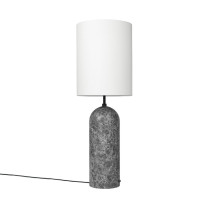Gubi Gravity XL Floor Lamp Grey Marble White High
