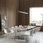 Large Grey Muuto Linear LED Pendant
