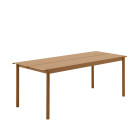 Muuto Linear Steel Table Large Burnt Orange