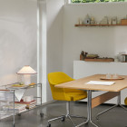 &Tradition Colette Table Lamp White & Merlot in Office