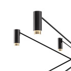 Marset The W LED Suspension Black Gold Close Up