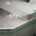 12 Arm HAY Apollo Chandelier on Stairwell