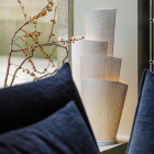 a-emotional light Blossom LED Table Lamp by sofa