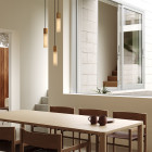 Brass Tala Basalt Triple Pendant