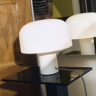 White Flos Bellhop Glass Table Lamp