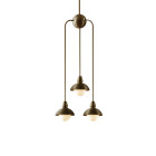 Bert Frank Eos Pendant Drop 3 Dual Antique Brass
