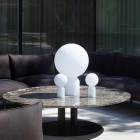 Normann Copenhagen Yo Table Lamp on patio table