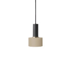 Ferm Living Collect Low Socket Pendant Disc Black Cashmere