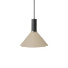 Ferm Living Collect Low Socket Pendant Cone Black Cashmere