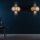 Tom Raffield Urchin Wall Light in Living Room Lights off