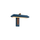 Bert Frank Rinato LED Single Wall Light Antique Brass Blue