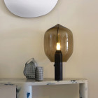 Established & Sons Lighthouse Table Lamp Black on Tabletop