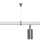 RUBN Long John LED Pendant with Uplight White Steel