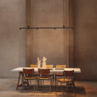 Vibia Nexum Lineal LED Pendant  Ceiling Light Lifestyle Table