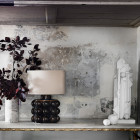 Porta Romana Boublé Table Lamp on Shelf
