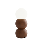 Hollis + Morris Stala LED Portable Lamp - Large, Walnut