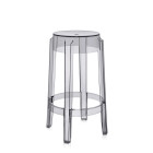 Kartell Charles Ghost Stool - Medium, Smoke Grey