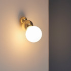 Michael Anastassiades Ball Light Wall Light Large Brass In Situ