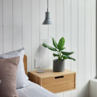 Anglepoise Type 80 Pendants Grey Mist Beside Bed