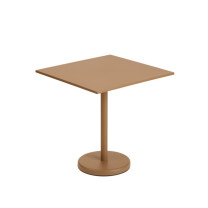 Muuto Linear Steel Café Table Square Burnt Orange