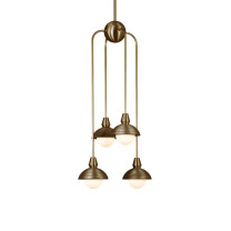Bert Frank Eos Pendant Drop 4 Dual Antique Brass