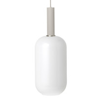 Ferm Living Collect High Socket Pendant Glass Tall Grey Opal