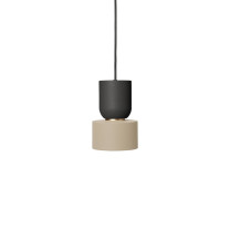 Ferm Living Collect Bell Socket Pendant Disc Black Cashmere