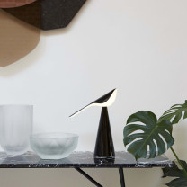 Established & Sons Tiki Portable Lamp Black on Shelf