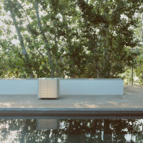 Santa & Cole Shiro Outdoor Table Lamp Beside Pool