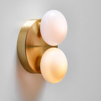 SkLO Dot 2x Wall/Ceiling Light - White/ White on Wall