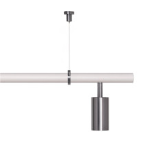 RUBN Long John LED Pendant with Uplight White Steel