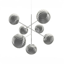 Tom Dixon Whirl Chandelier Large Silver - Off