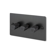 Buster + Punch 3G Dimmer Switch Smoked Bronze Cross