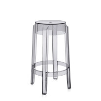 Kartell Charles Ghost Stool - Medium, Smoke Grey