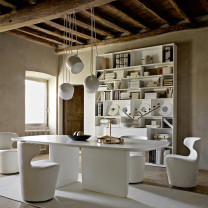 White Flos Aim LED Pendants