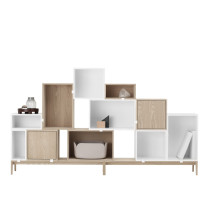 Muuto Stacked Storage System Oak & White
