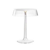 Flos Bon Jour LED Table - White, Transparent Crown