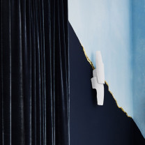 Porta Romana Neolith Wall Light White on Wall