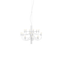 Flos 2097/18 Chandelier - Matte White / Frosted Bulbs