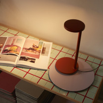 Rust Flos Oblique LED Table Lamp
