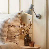 Anglepoise Type 80 W2 Wall Lamp Grey Mise at Bedside
