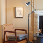 Anglepoise Original 1227 Floor Lamp National Trust Neptune Blue in Living Room