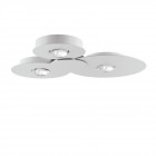Lodes Bugia LED Ceiling Light - Triple, White