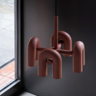 Small Terracotta AGO Cirkus Chandelier