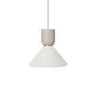 Ferm Living Collect Bell Socket Pendant Bell Grey White