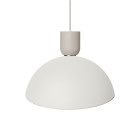 Ferm Living Collect Bell Socket Pendant Disc Grey White